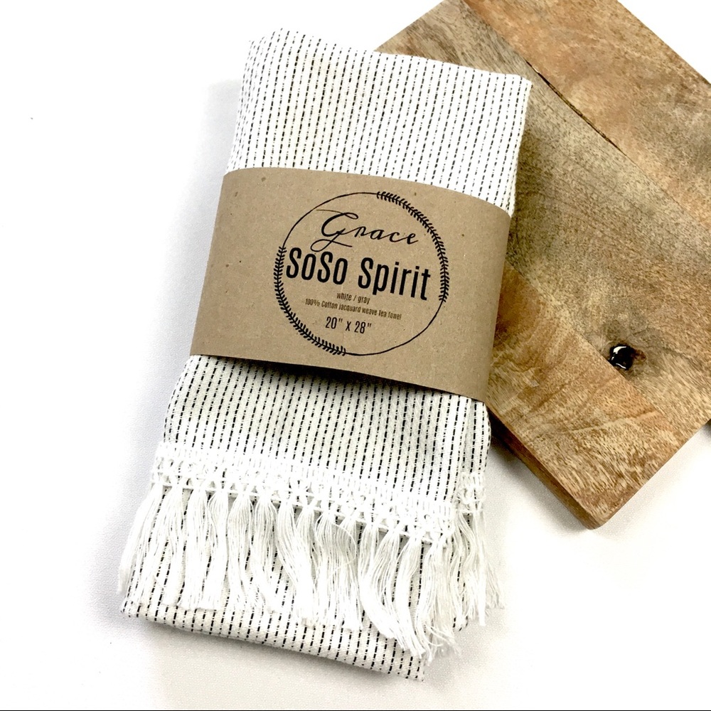 Woven Fringe Dish Towel